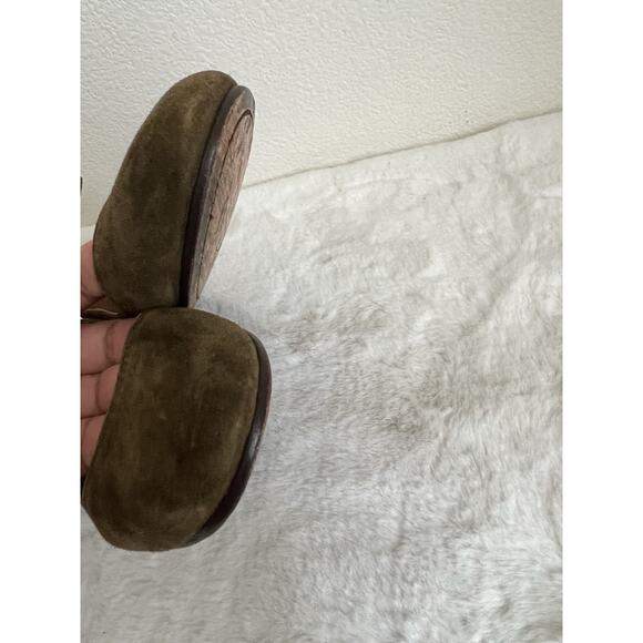 Frye Carson Womens Suede Leather Zip Back Ankle Strap Ballet Flats Size 7.5 - Picture 7 of 12